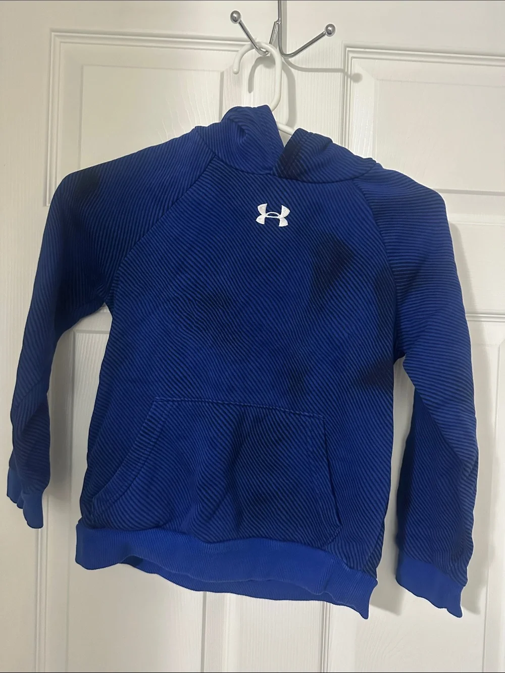 Under Armour Royal Blue Textured Hooded Sweatshirt YSM